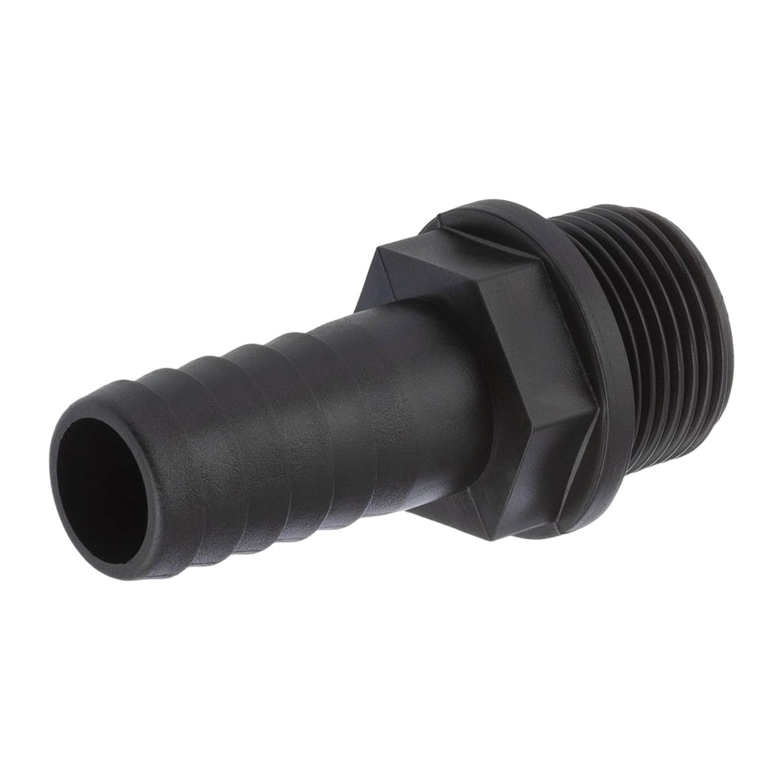 19 mm x 3/4 " PP Gewinde Fitting Schlauch Tülle Stutzen Außengewinde AG - PN 6 bar