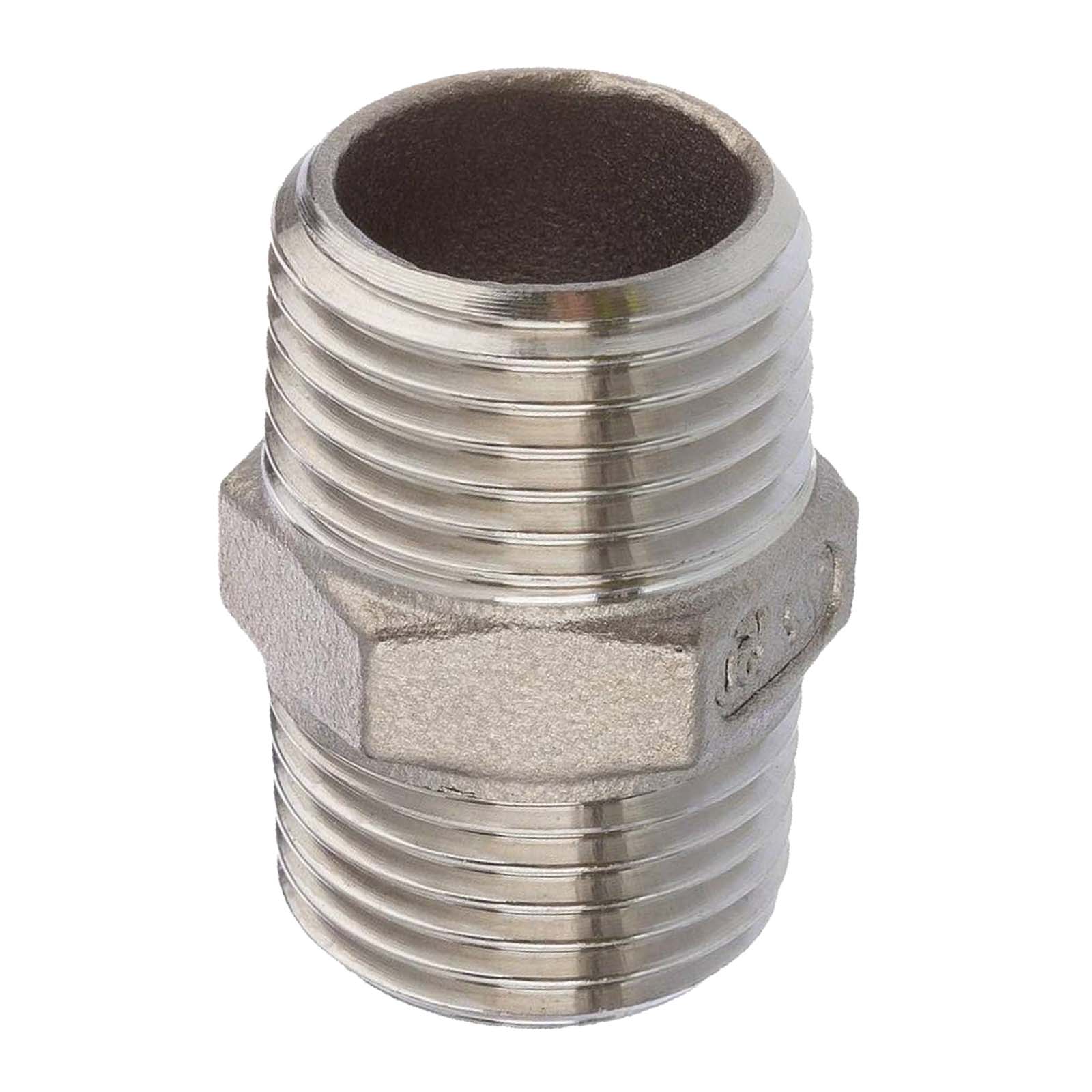 4" Edelstahl Fitting V4A AISI 316 Doppelnippel Außen x Außengewinde AG - PN 16 bar