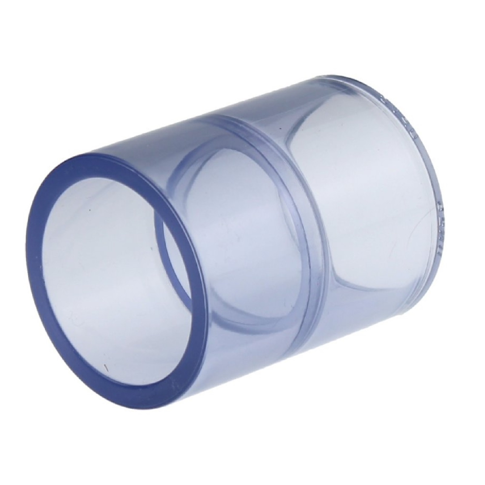 110 mm PVC Klebe Fitting Muffe Verbinder - transparent durchsichtig - PN 16 bar