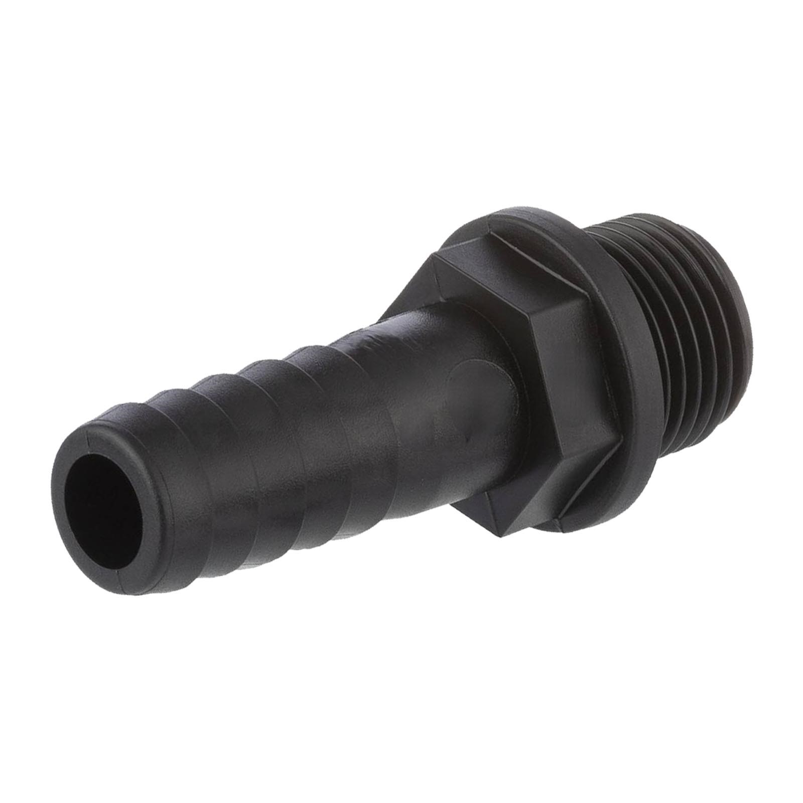 16 mm x 1/2 " PP Gewinde Fitting Schlauch Tülle Stutzen Außengewinde AG - PN 6 bar