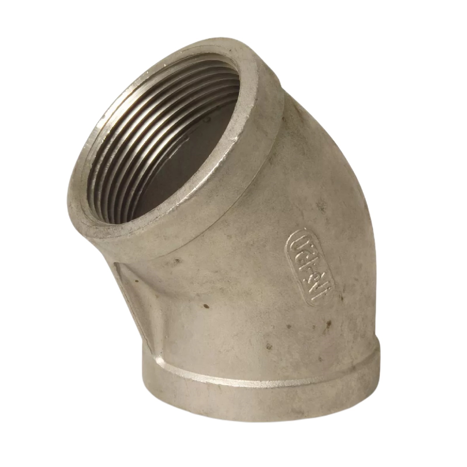 1/4" Edelstahl Fitting V4A AISI 316 Winkel 45° Innengewinde IG - PN 16 bar