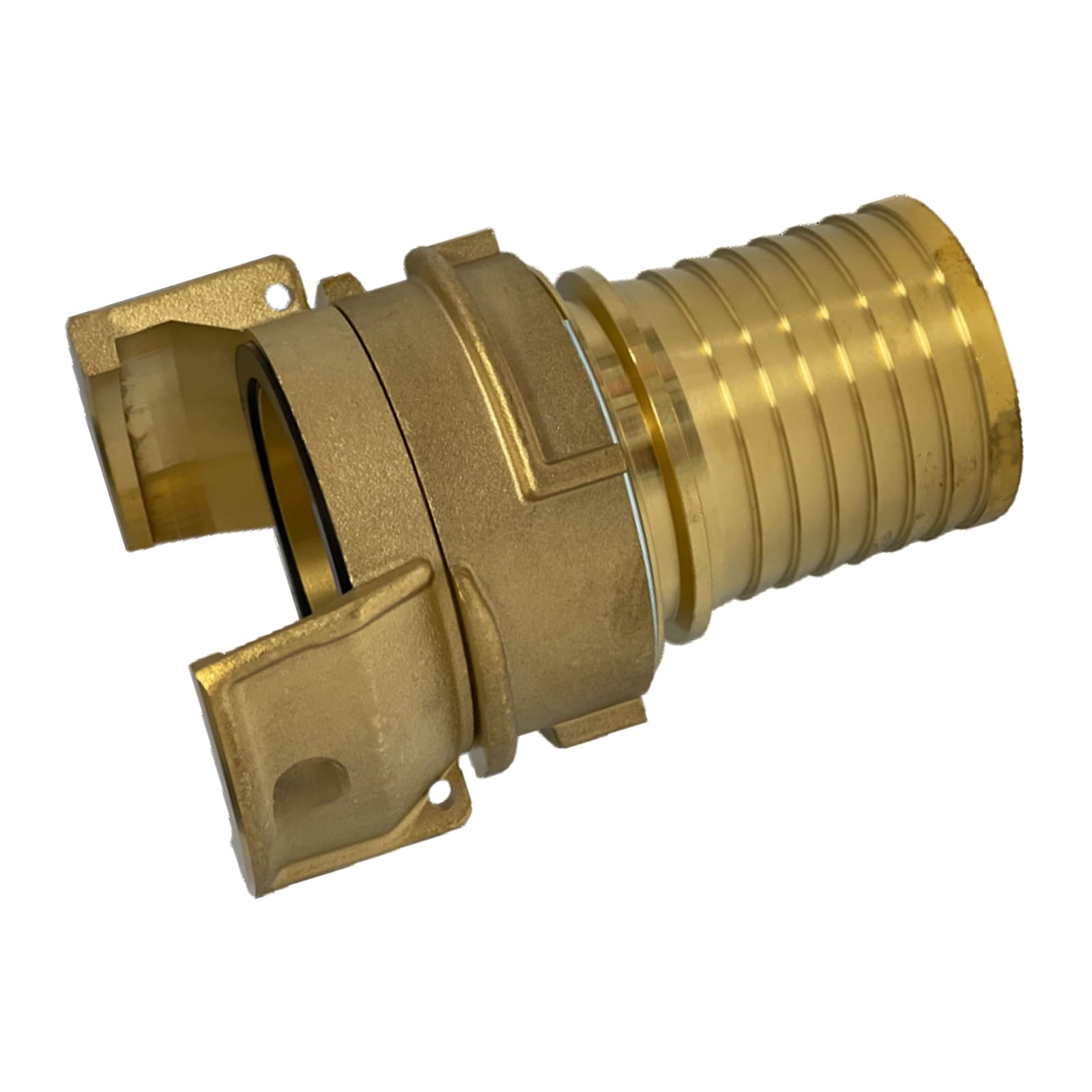 DN 80 Guillemin Kupplung Verriegelung Rillen Stutzen Tülle 90 mm Sicherungsbund Messing - PN 16 bar