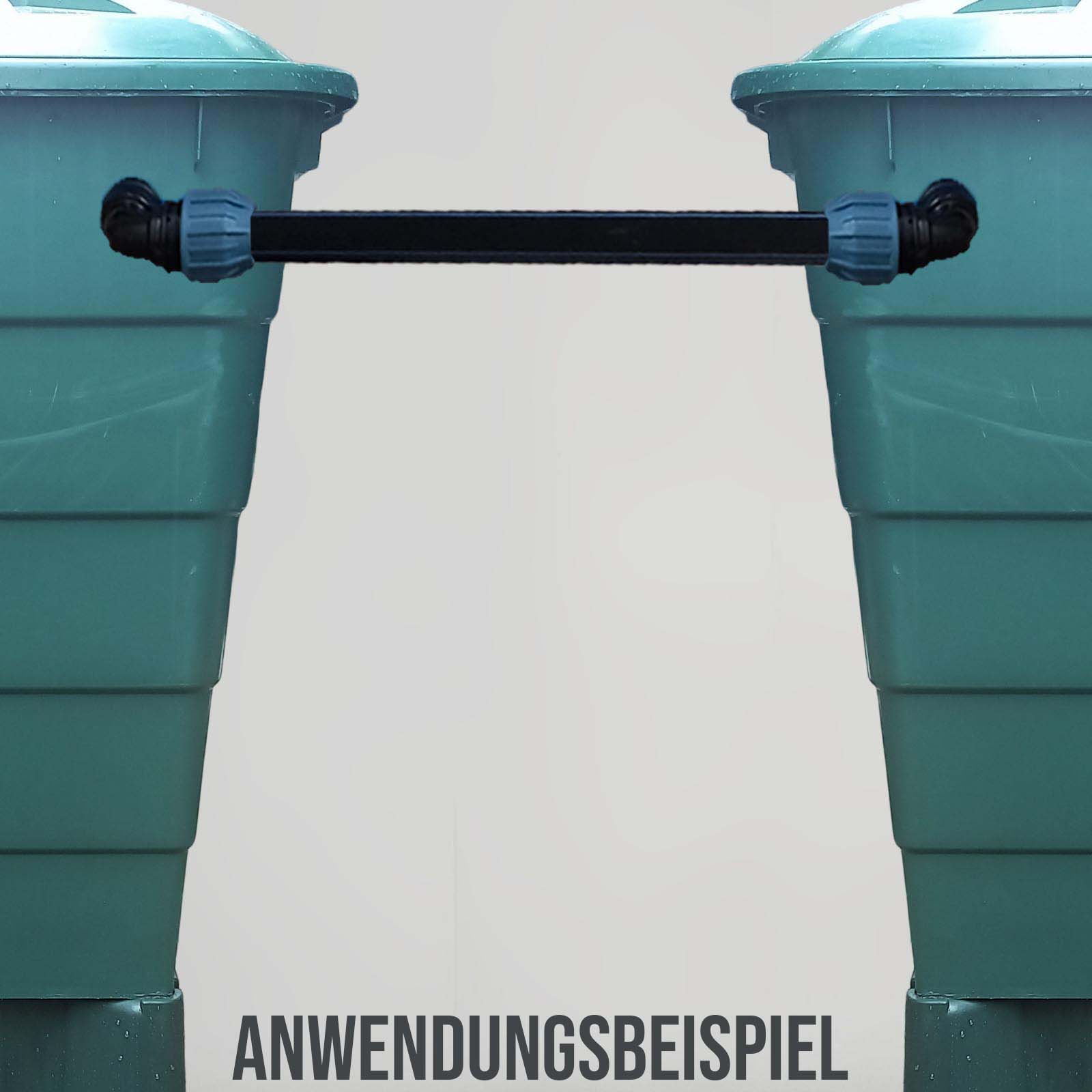 32 mm PP/PE Regentonnen Überlauf Fass Wasser Tank Verbinder Kupplung - 0,50 mtr
