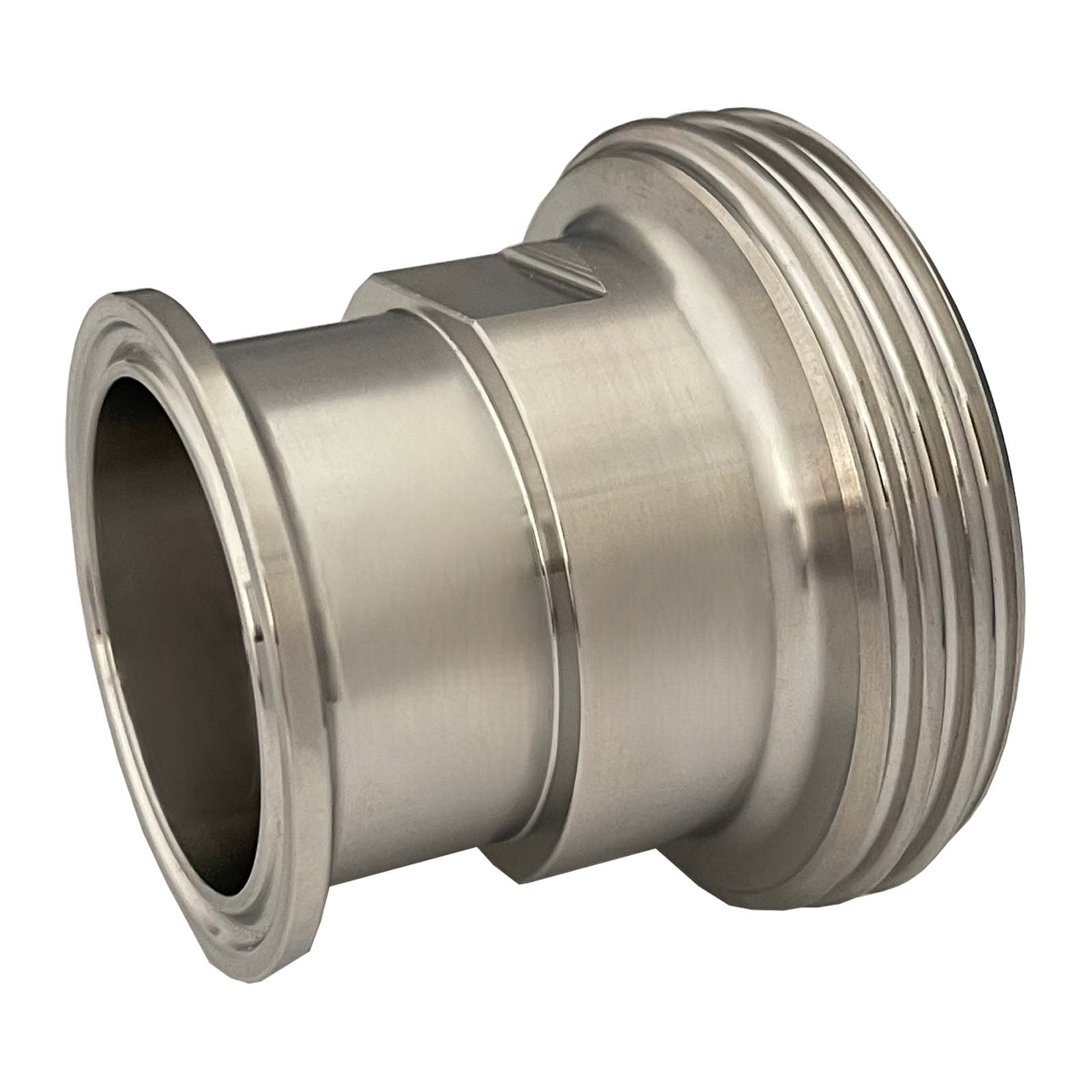 DN 76 SMS Kupplung 1145 Übergang Adapter Vaterteil Außengewinde -> Clamp Teller 106,0 mm - PN 25 bar